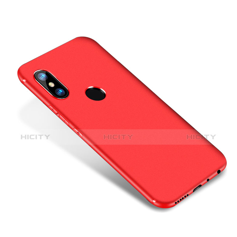 Coque Ultra Fine Silicone Souple Housse Etui S02 pour Xiaomi Redmi Note 5 AI Dual Camera Rouge Plus