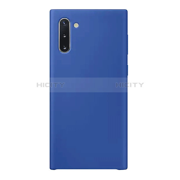 Coque Ultra Fine Silicone Souple Housse Etui S03 pour Samsung Galaxy Note 10 Bleu Plus