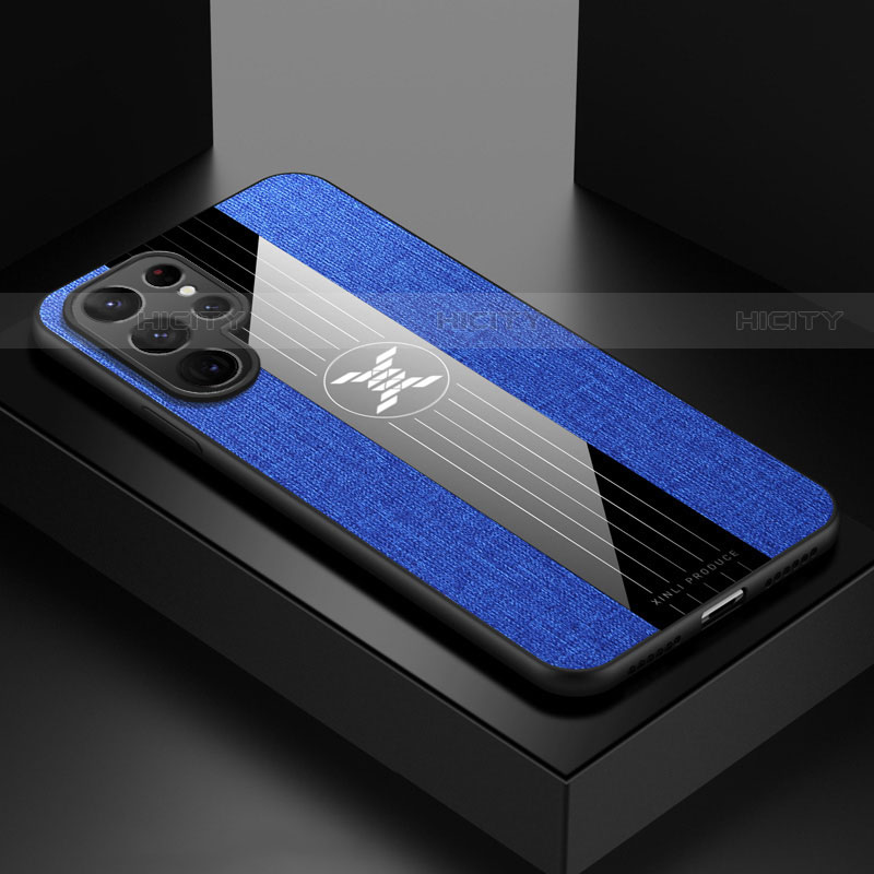 Coque Ultra Fine Silicone Souple Housse Etui S03 pour Samsung Galaxy S21 Ultra 5G Bleu Plus