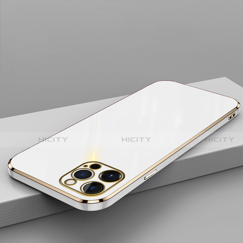 Coque Ultra Fine Silicone Souple Housse Etui S04 pour Apple iPhone 14 Pro Blanc Plus