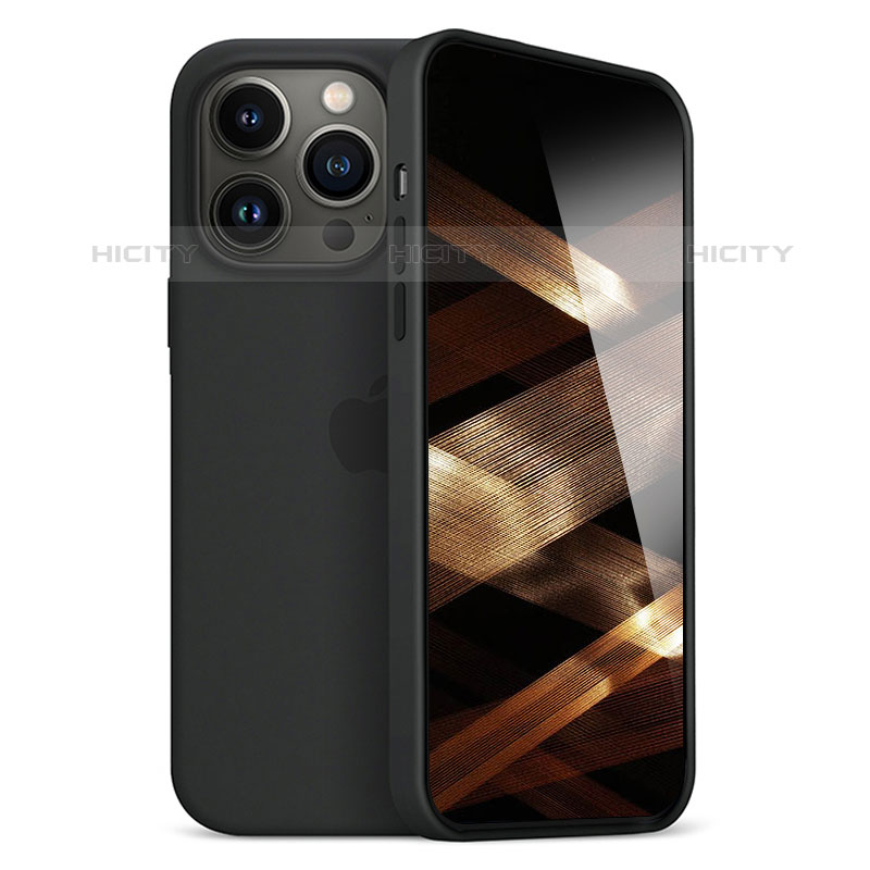 Coque Ultra Fine Silicone Souple Housse Etui S05 pour Apple iPhone 15 Pro Noir Plus