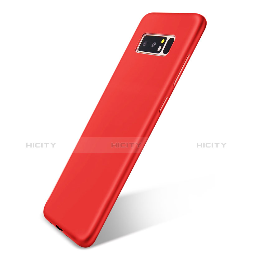 Coque Ultra Fine Silicone Souple Housse Etui S05 pour Samsung Galaxy Note 8 Rouge Plus
