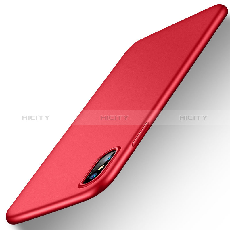 Coque Ultra Fine Silicone Souple Housse Etui S18 pour Apple iPhone X Rouge Plus