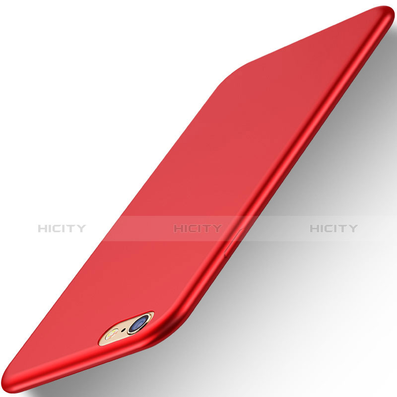 Coque Ultra Fine Silicone Souple Housse Etui U06 pour Apple iPhone 6S Plus Rouge Plus