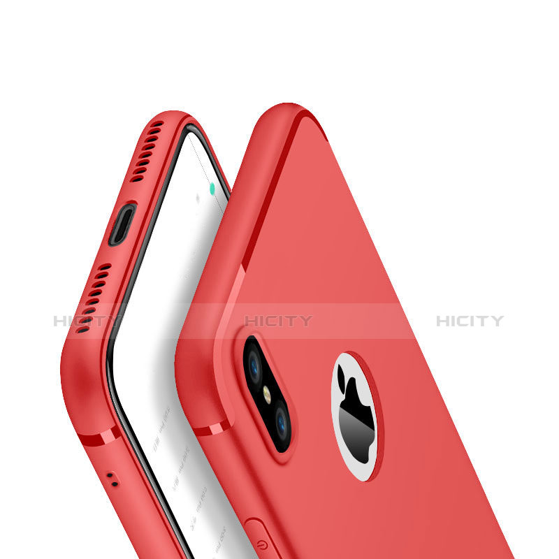 Coque Ultra Fine Silicone Souple Housse Etui V01 pour Apple iPhone Xs Rouge Plus