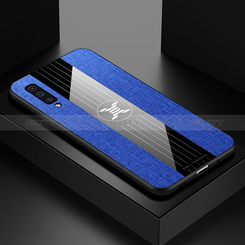 Coque Ultra Fine Silicone Souple Housse Etui X01L pour Samsung Galaxy A50S Bleu Plus