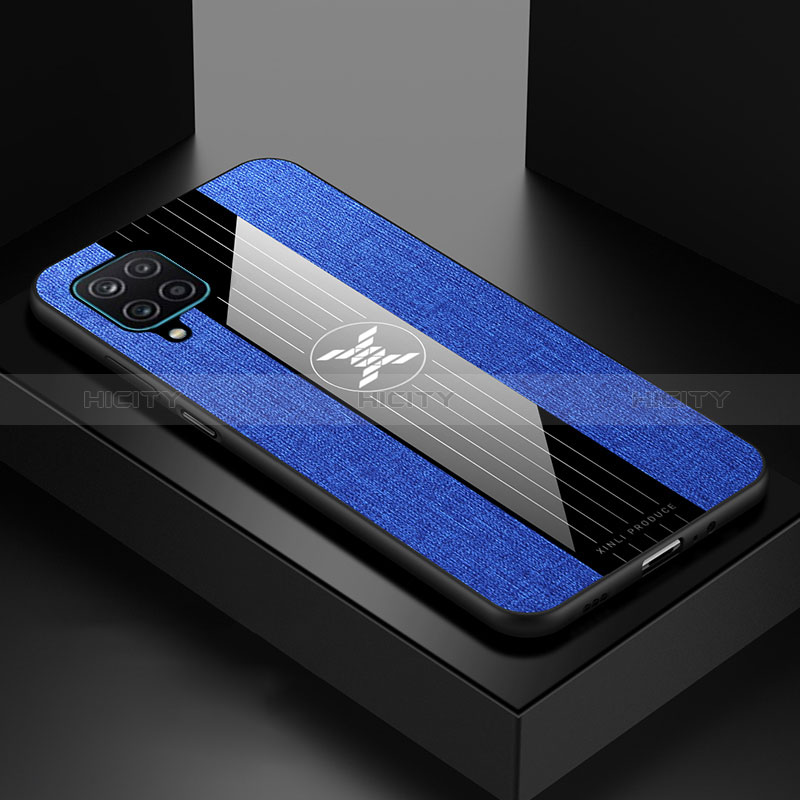 Coque Ultra Fine Silicone Souple Housse Etui X01L pour Samsung Galaxy F12 Bleu Plus