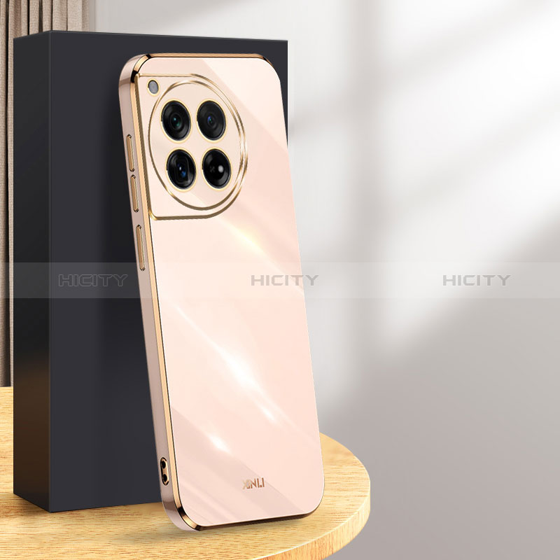 Coque Ultra Fine Silicone Souple Housse Etui XL1 pour OnePlus Ace 3 5G Or Rose Plus