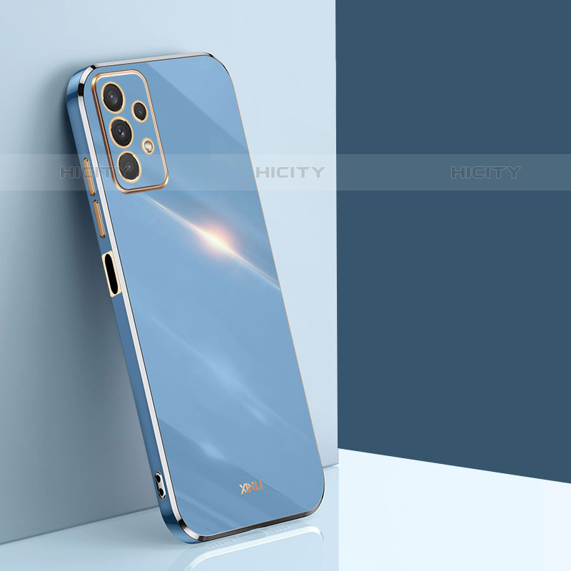 Coque Ultra Fine Silicone Souple Housse Etui XL1 pour Samsung Galaxy M32 5G Bleu Plus