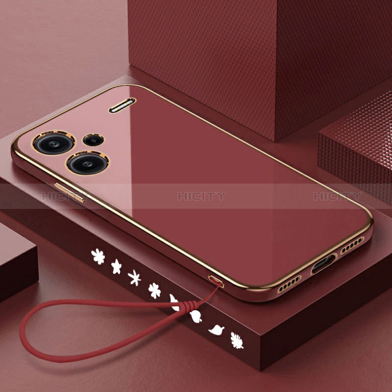 Coque Ultra Fine Silicone Souple Housse Etui XL3 pour Xiaomi Redmi Note 13 Pro+ Plus 5G Rouge Plus
