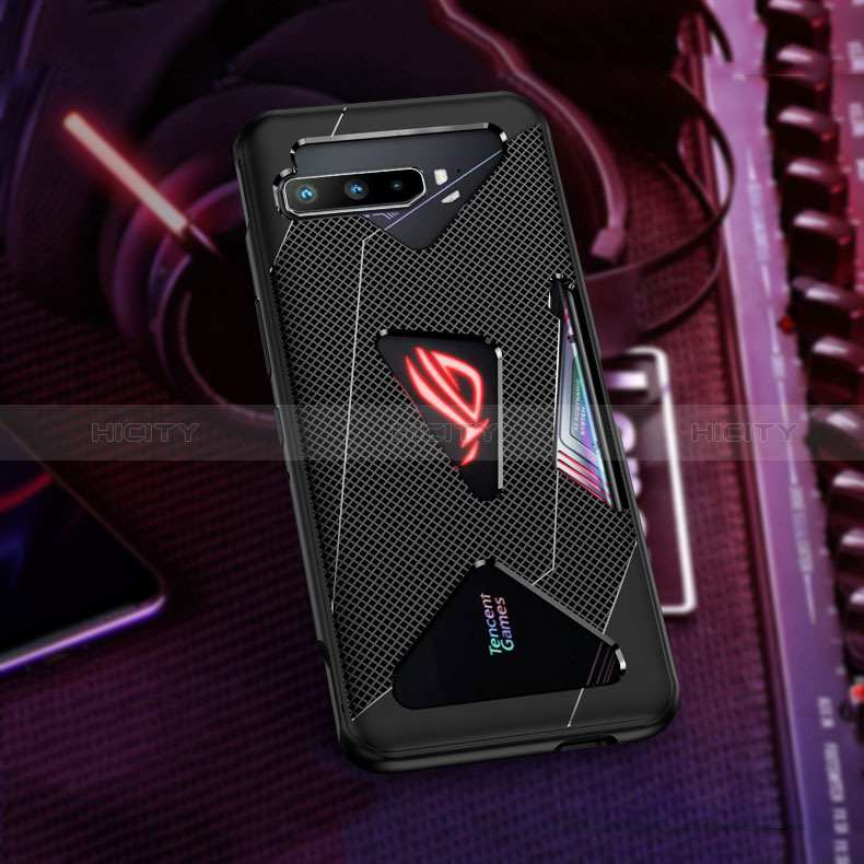 Coque Ultra Fine Silicone Souple Housse Etui ZJ1 pour Asus ROG Phone 3 Strix ZS661KS Noir Plus