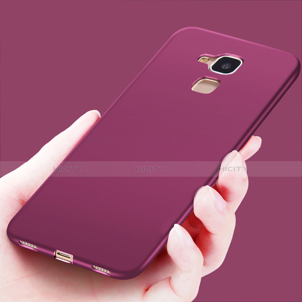 Coque Ultra Fine Silicone Souple pour Huawei Honor 7 Lite Violet Plus
