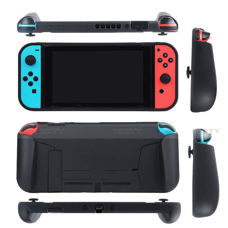Coque Ultra Fine Silicone Souple pour Nintendo Switch Noir Plus