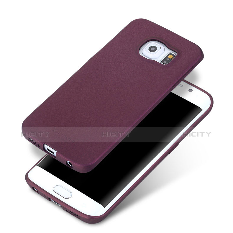 Coque Ultra Fine Silicone Souple pour Samsung Galaxy S6 Edge+ Plus SM-G928F Violet Plus
