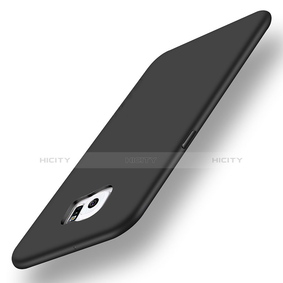 Coque Ultra Fine Silicone Souple pour Samsung Galaxy S6 Edge SM-G925 Noir Plus