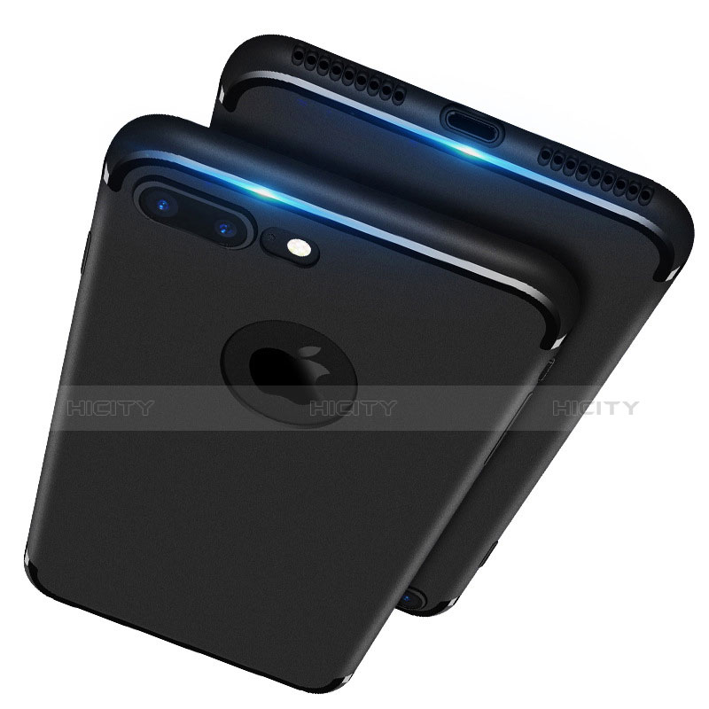 Coque Ultra Fine Silicone Souple R02 pour Apple iPhone 7 Plus Noir Plus