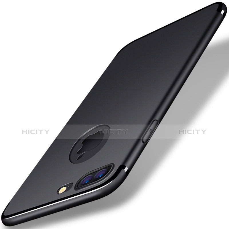 Coque Ultra Fine Silicone Souple R02 pour Apple iPhone 7 Plus Noir Plus