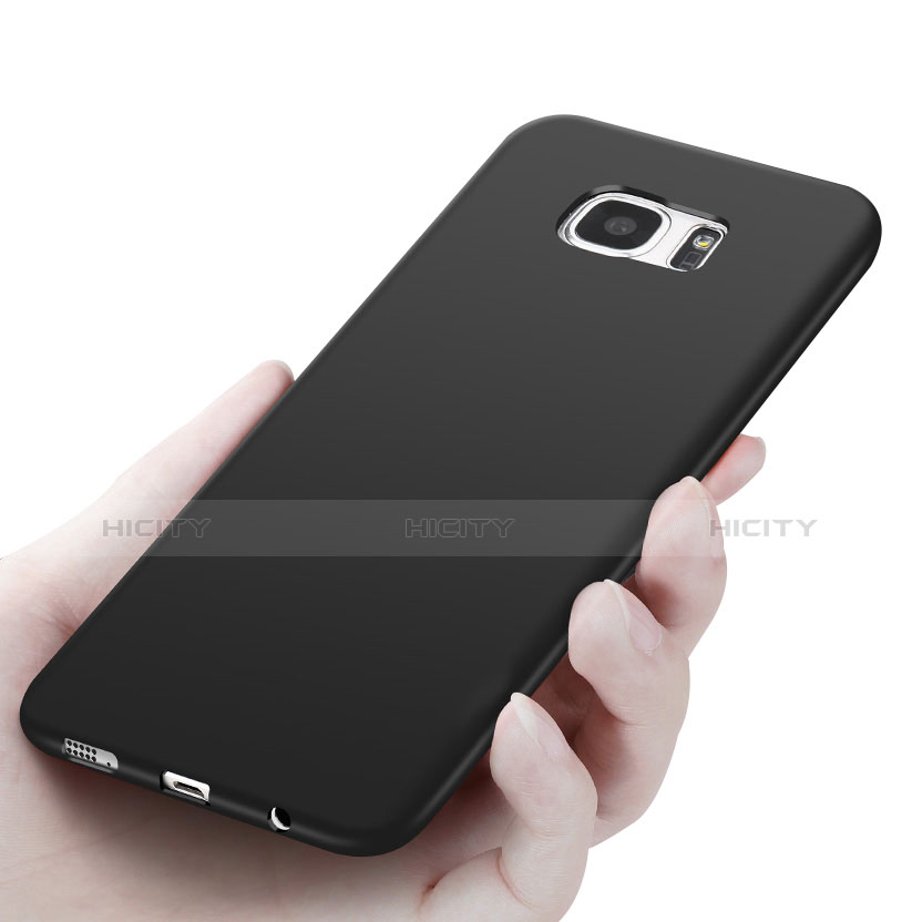 Coque Ultra Fine Silicone Souple R06 pour Samsung Galaxy S7 Edge G935F Noir Plus