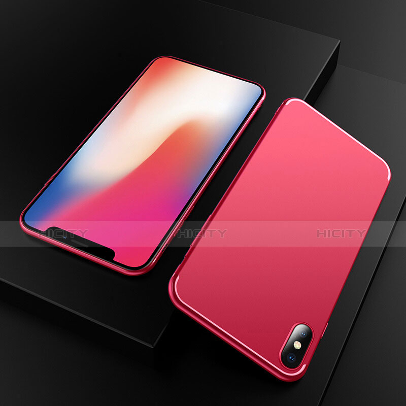 Coque Ultra Fine Silicone Souple S02 pour Apple iPhone X Rouge Plus