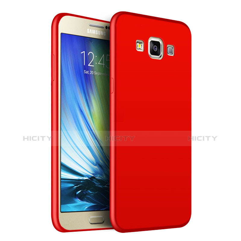 Coque Ultra Fine Silicone Souple S02 pour Samsung Galaxy A7 SM-A700 Rouge Plus