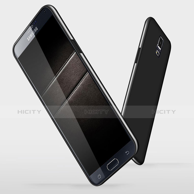 Coque Ultra Fine Silicone Souple S02 pour Samsung Galaxy Note 4 Duos N9100 Dual SIM Noir Plus