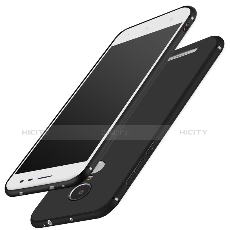 Coque Ultra Fine Silicone Souple S02 pour Xiaomi Redmi Note 3 MediaTek Noir Plus