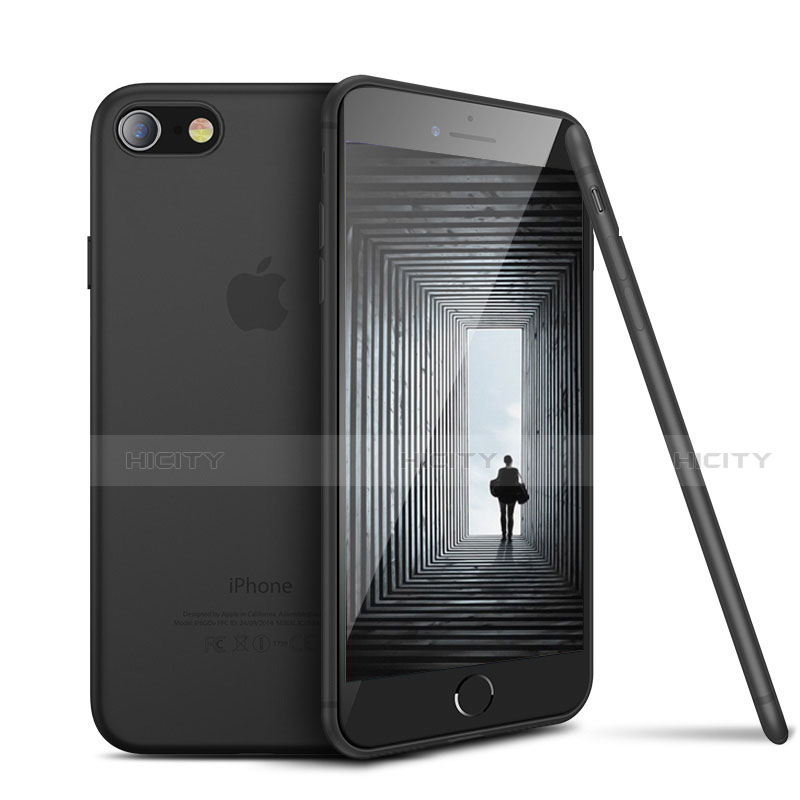 Coque Ultra Fine Silicone Souple S03 pour Apple iPhone SE (2020) Noir Plus