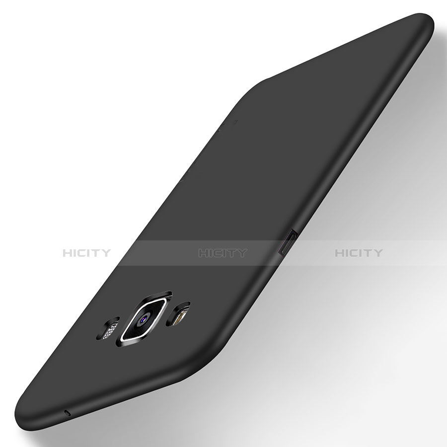 Coque Ultra Fine Silicone Souple S03 pour Samsung Galaxy A7 Duos SM-A700F A700FD Noir Plus