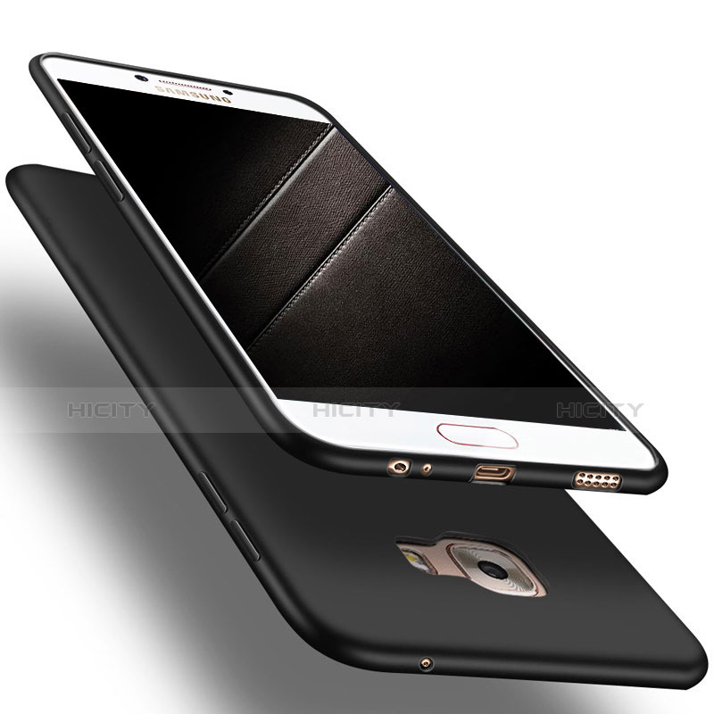 Coque Ultra Fine Silicone Souple S03 pour Samsung Galaxy C7 Pro C7010 Noir Plus