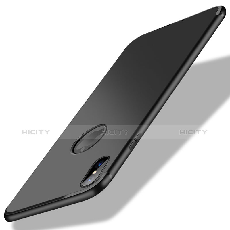 Coque Ultra Fine Silicone Souple S04 pour Apple iPhone Xs Noir Plus