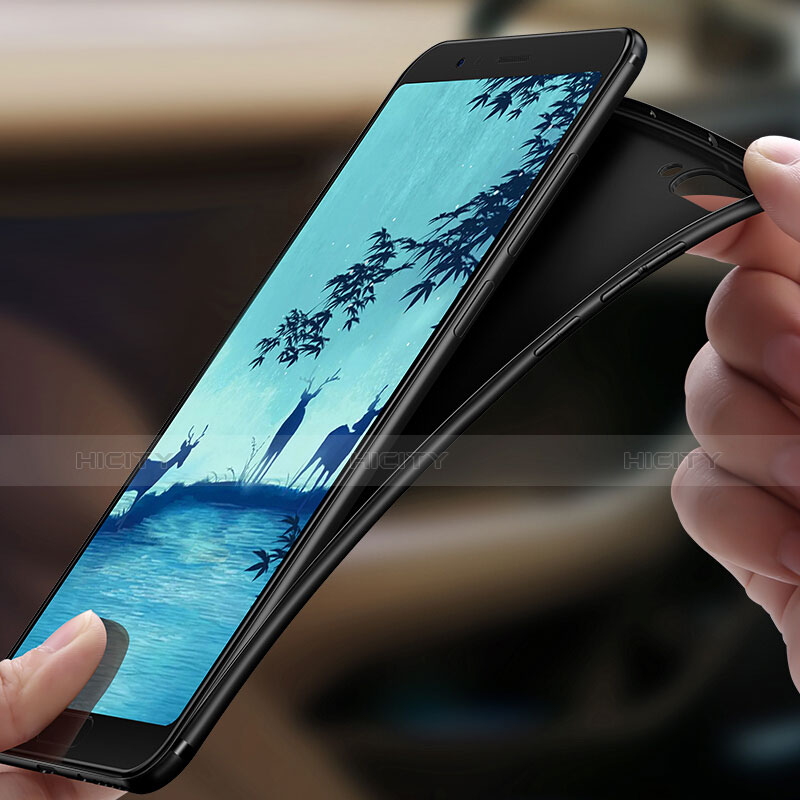 Coque Ultra Fine Silicone Souple S04 pour Huawei Honor V10 Noir Plus