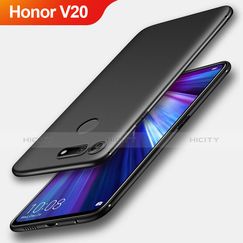 Coque Ultra Fine Silicone Souple S04 pour Huawei Honor View 20 Noir Plus