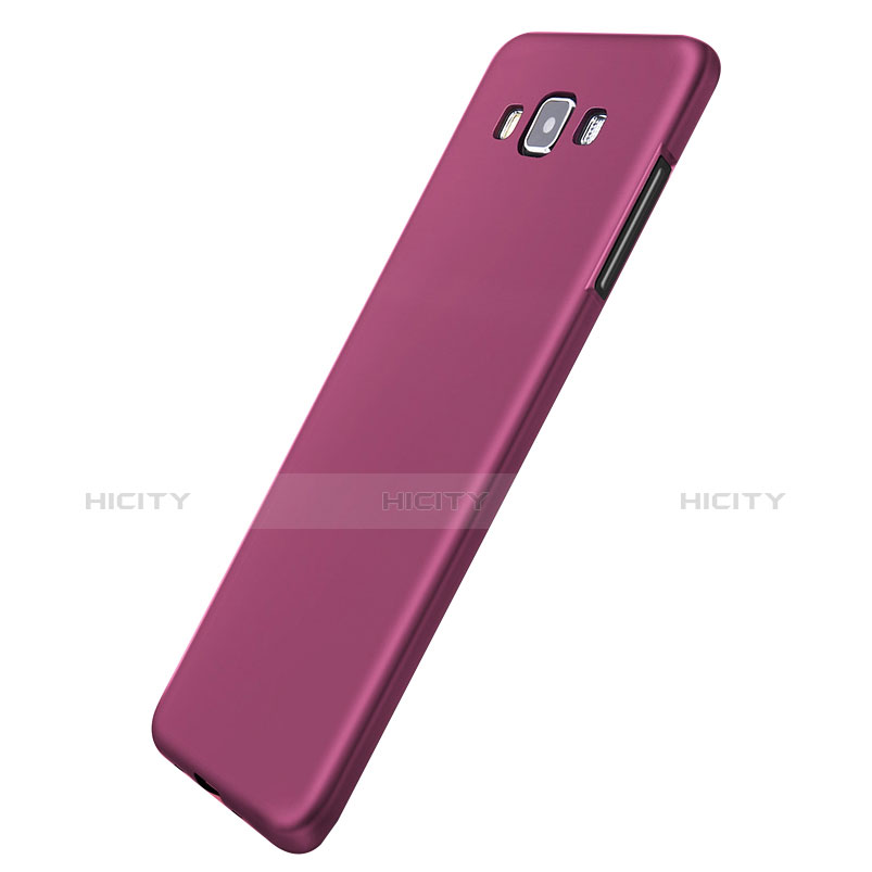 Coque Ultra Fine Silicone Souple S04 pour Samsung Galaxy A7 Duos SM-A700F A700FD Violet Plus