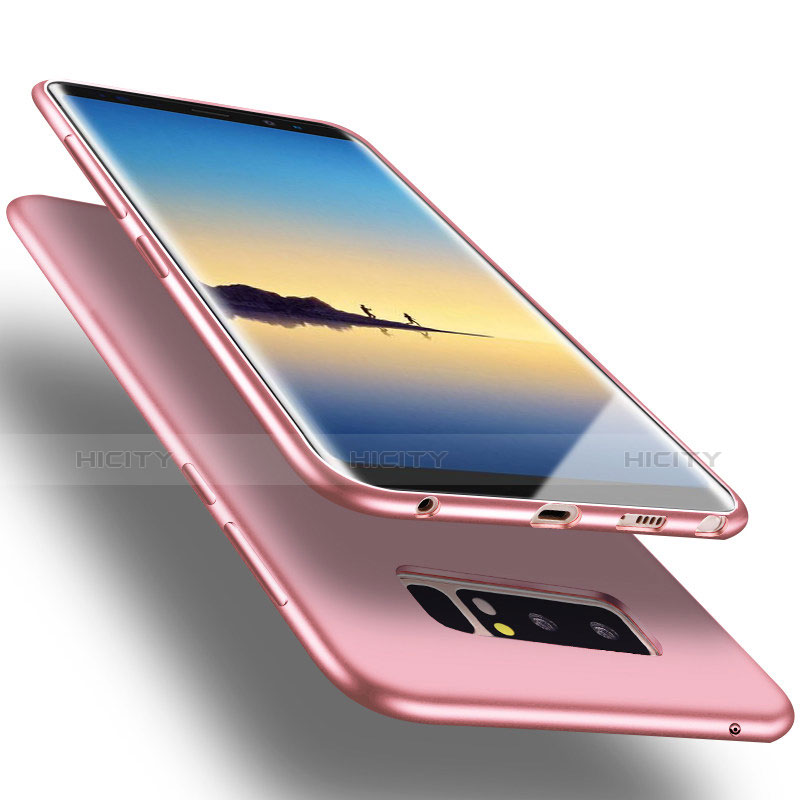 Coque Ultra Fine Silicone Souple S06 pour Samsung Galaxy Note 8 Rose Plus
