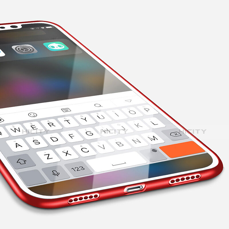 Coque Ultra Fine Silicone Souple S14 pour Apple iPhone Xs Max Rouge Plus