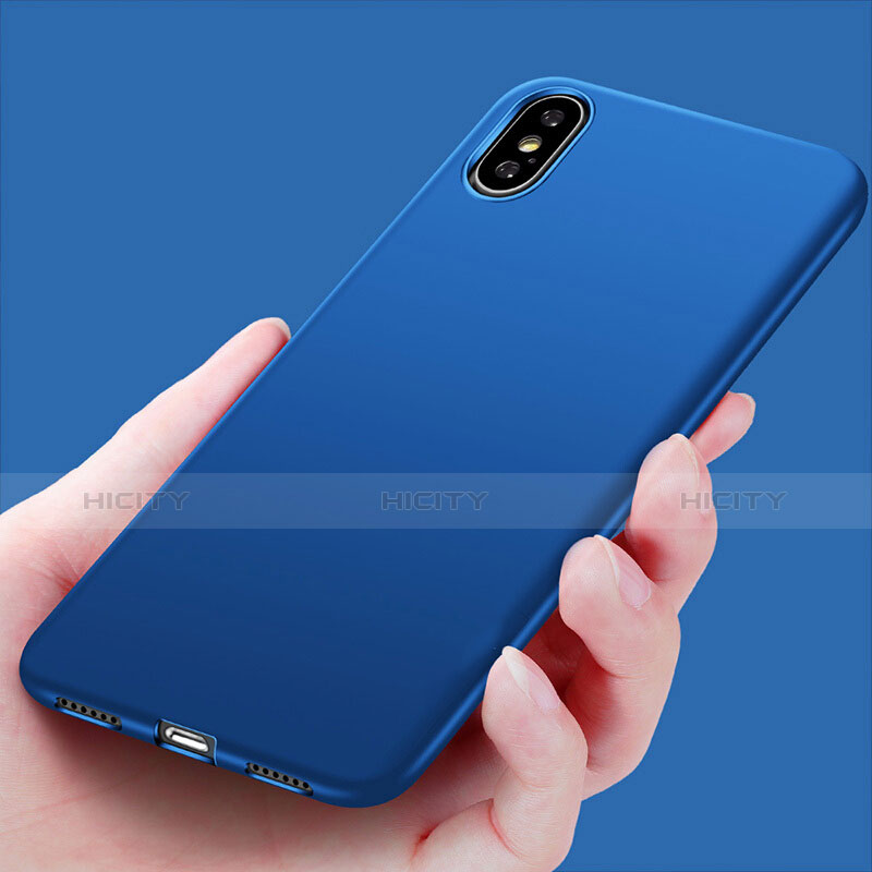 Coque Ultra Fine Silicone Souple S16 pour Apple iPhone Xs Bleu Plus