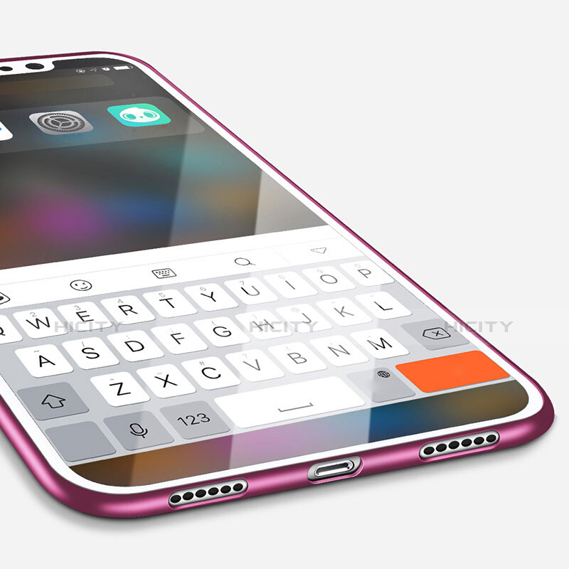 Coque Ultra Fine Silicone Souple S16 pour Apple iPhone Xs Max Violet Plus