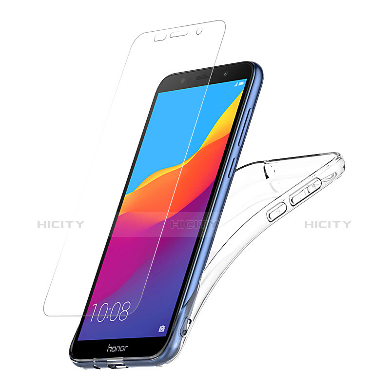 Coque Ultra Fine Silicone Souple Transparente et Protecteur d'Ecran pour Huawei Enjoy 8e Lite Clair Plus