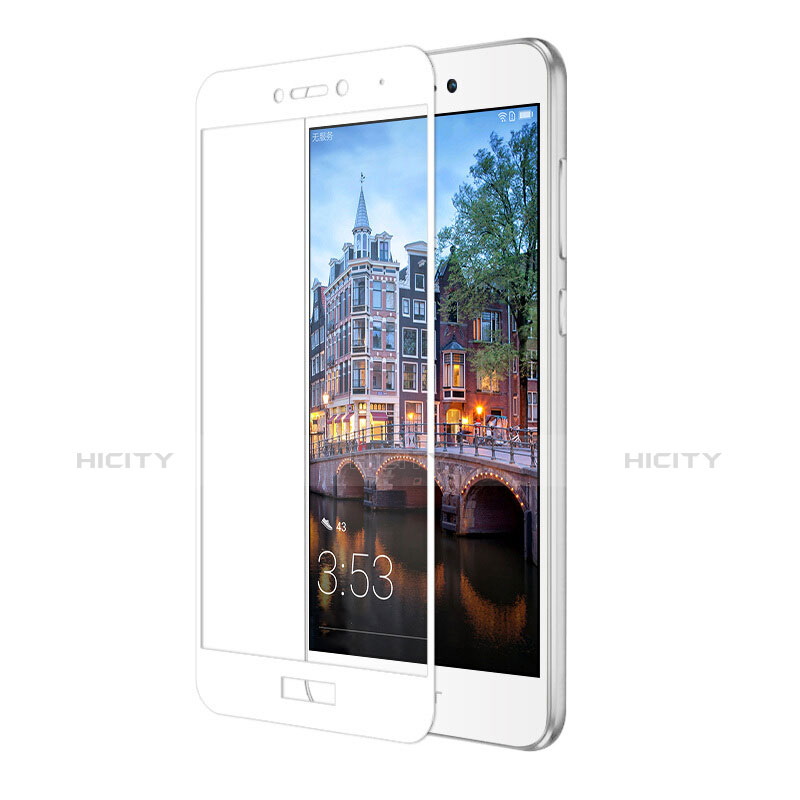 Coque Ultra Fine Silicone Souple Transparente et Protecteur d'Ecran pour Huawei P8 Lite (2017) Blanc Plus