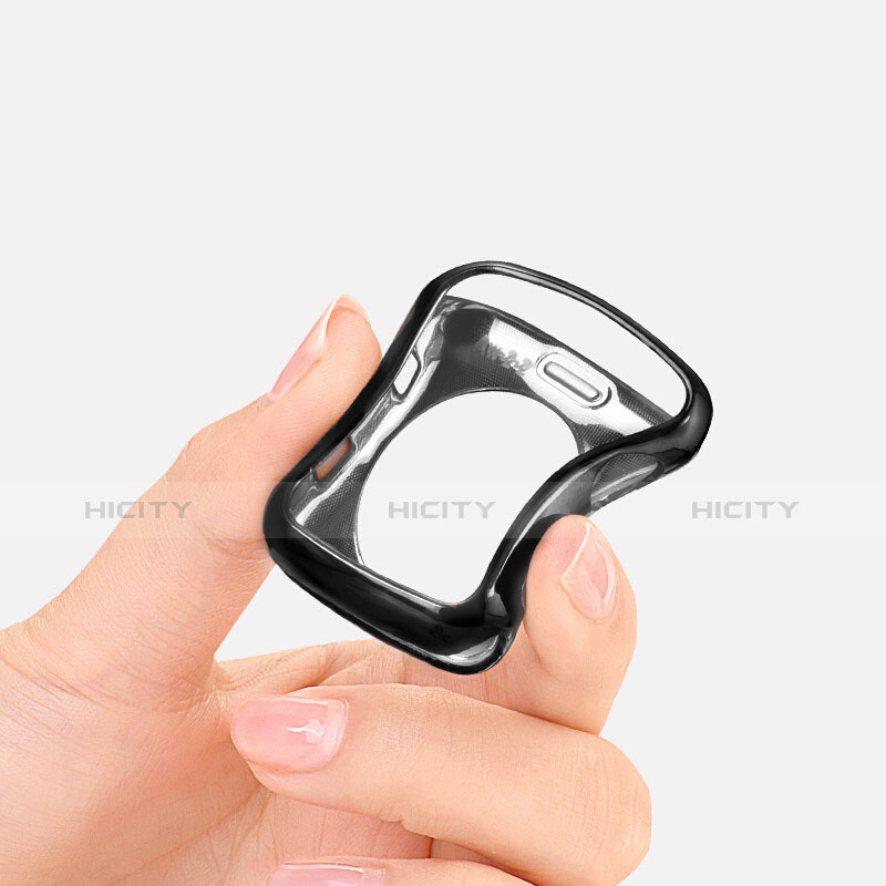 Coque Ultra Fine Silicone Souple Transparente pour Apple iWatch 2 38mm Noir Plus