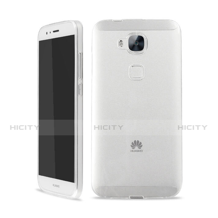 Coque Ultra Fine Silicone Souple Transparente pour Huawei GX8 Blanc Plus