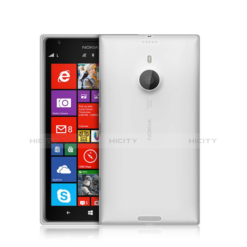 Coque Ultra Fine Silicone Souple Transparente pour Nokia Lumia 1520 Blanc Plus