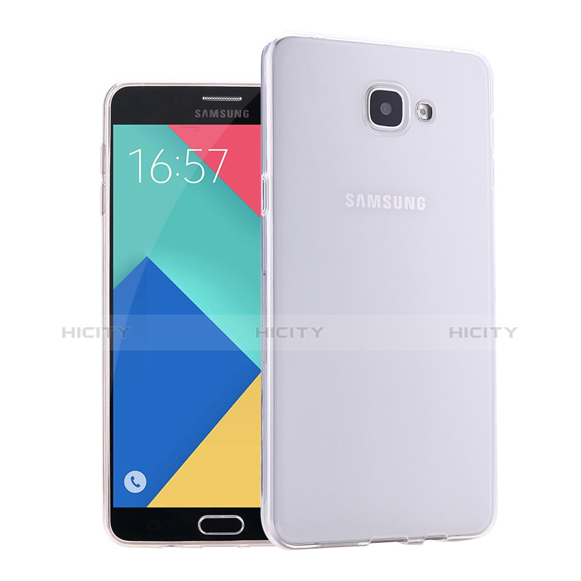 Coque Ultra Fine Silicone Souple Transparente pour Samsung Galaxy A9 Pro (2016) SM-A9100 Blanc Plus