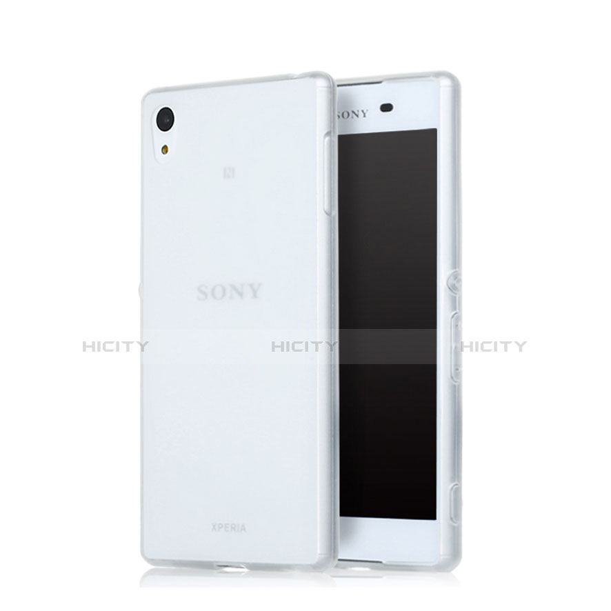 Coque Ultra Fine Silicone Souple Transparente pour Sony Xperia Z3+ Plus Blanc Plus