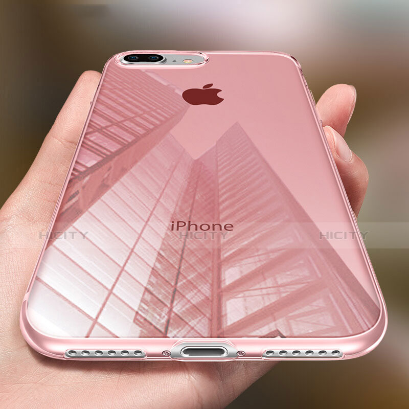 Coque Ultra Fine Silicone Souple Transparente T03 pour Apple iPhone 8 Plus Rose Plus