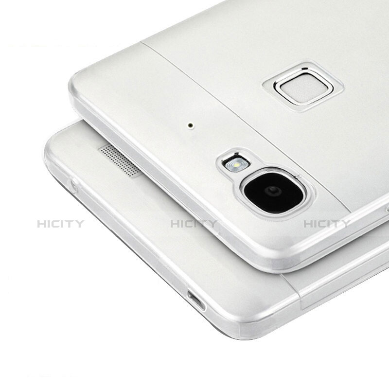 Coque Ultra Fine Silicone Souple Transparente T04 pour Huawei Enjoy 5S Gris Plus