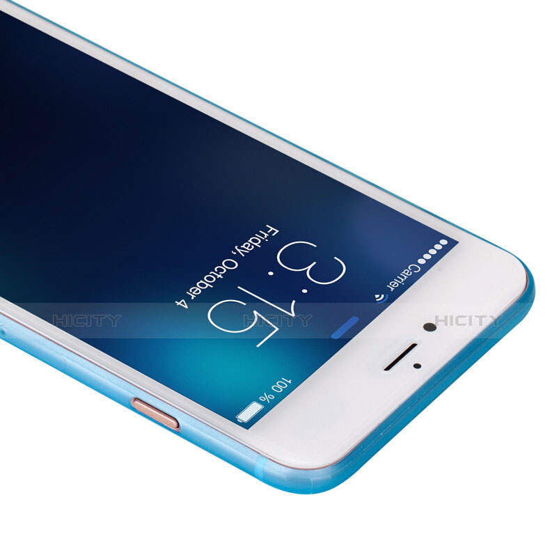 Coque Ultra Fine Silicone Souple Transparente T11 pour Apple iPhone 8 Plus Bleu Plus
