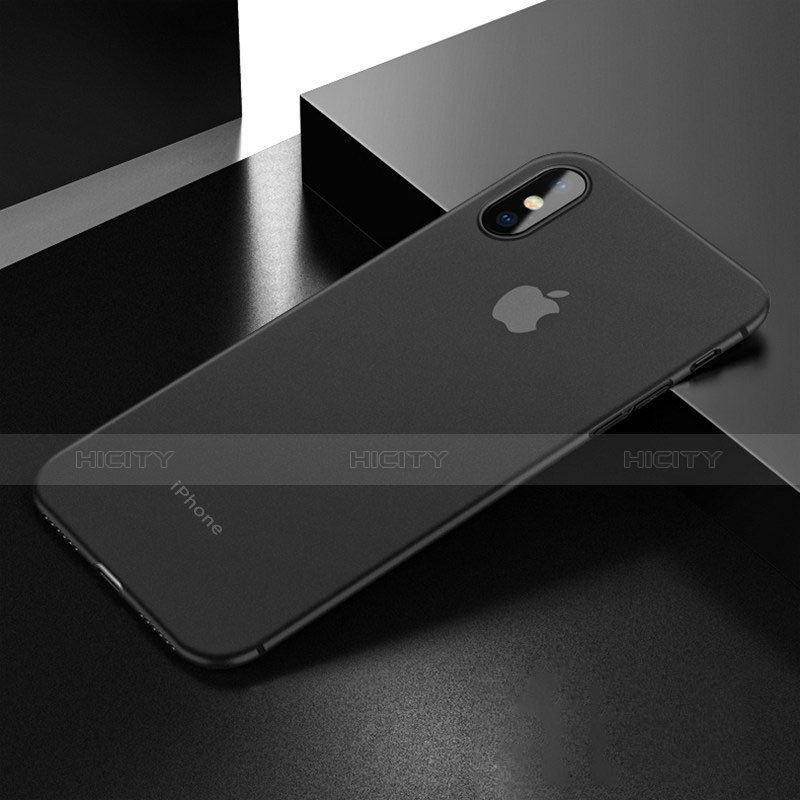 Coque Ultra Fine Silicone Souple V02 pour Apple iPhone Xs Noir Plus