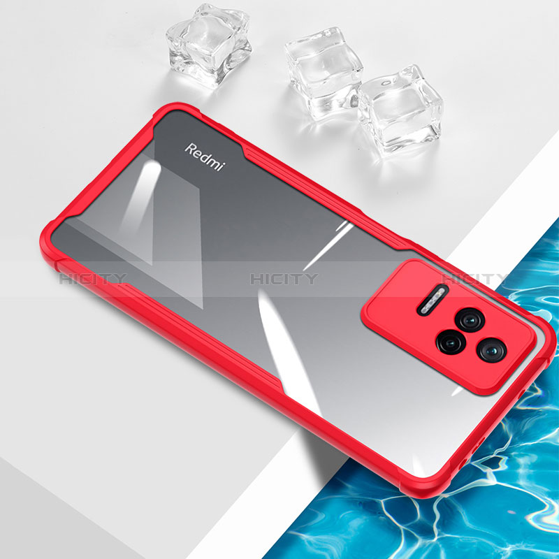 Coque Ultra Fine TPU Souple Housse Etui Transparente BH1 pour Xiaomi Poco F4 5G Rouge Plus