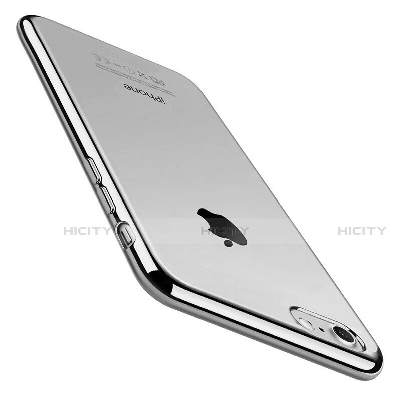 Coque Ultra Fine TPU Souple Housse Etui Transparente C01 pour Apple iPhone SE3 (2022) Argent Plus
